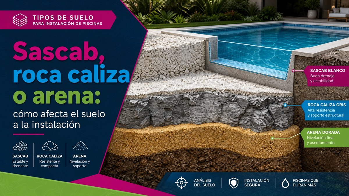 Sascab, roca caliza o arena: cómo afecta el suelo a la instalación ...